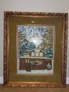 framed 'The Cabin' print