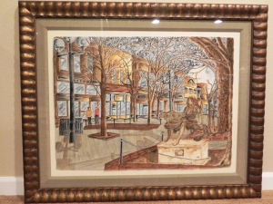 framed 'Pearl Street' Original