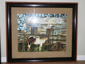 framed 'Willy' giclee print