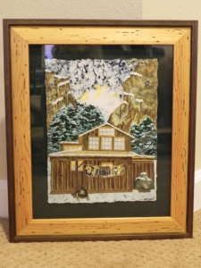 framed 'The Cabin' print